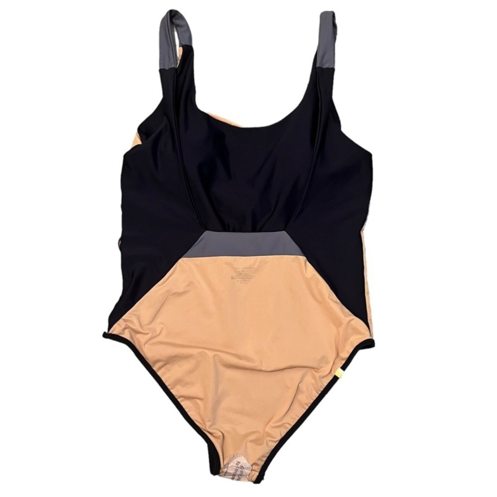 SUMMERSALT NWTs 1-Piece Swim Suit The Sun Streak Navy Blue/Light Blue Lo… - Picture 8 of 15